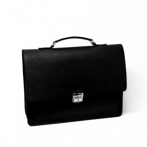 Servieta Lux piele neagra